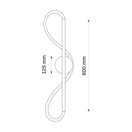 EMMA LED Wall Light 19W/230V, Gold