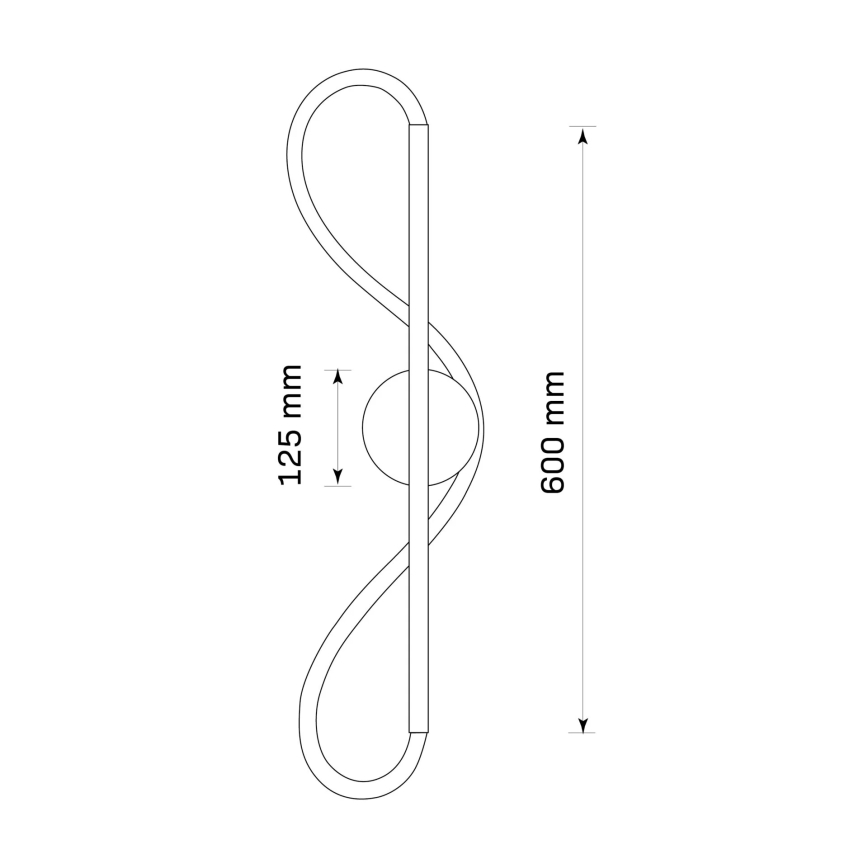 EMMA LED Wall Light 19W/230V, Gold