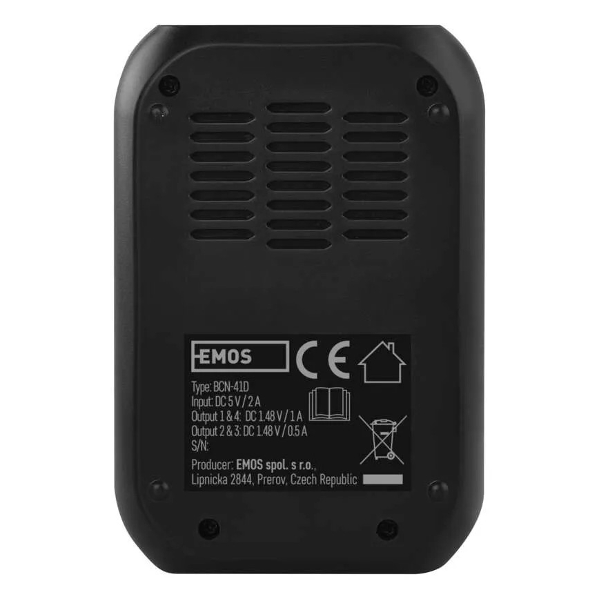 Battery charger with LCD display 4xAA/AAA 5V