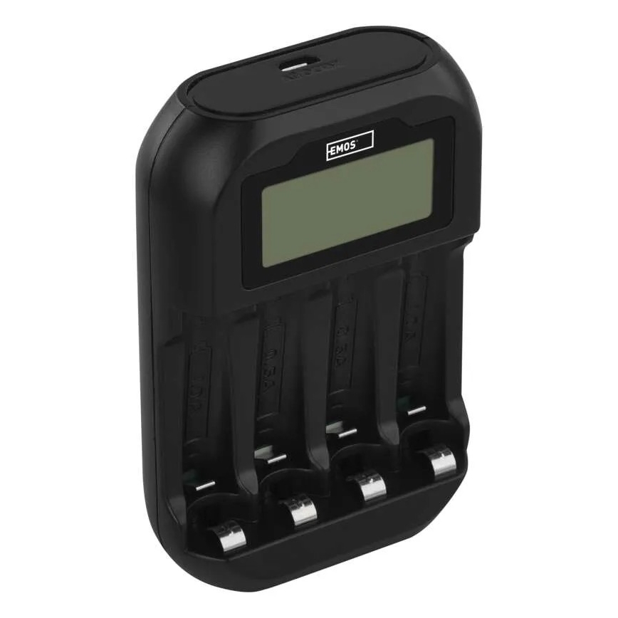 Battery charger with LCD display 4xAA/AAA 5V