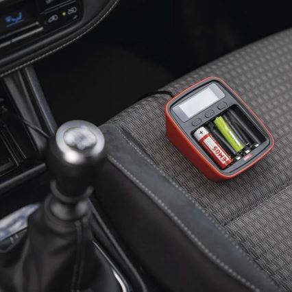 Battery charger with LCD display 4xAA/AAA 5V