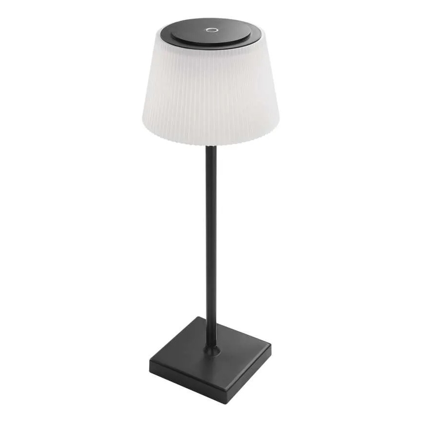 LED Dimmable rechargeable lamp KATIE LED/4W/10V 1800mAh IP44 CRI 90 black