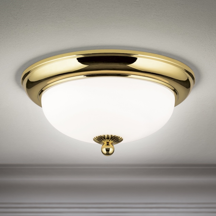 EMPIRA ceiling light 2xE14/40W/230V, dia. 26,5 cm, gold finish