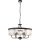 Endon 100711 - CHESTERFIELD Chain-Hung Chandelier, 6xE14/6W/230V, Ø 55 cm, Black
