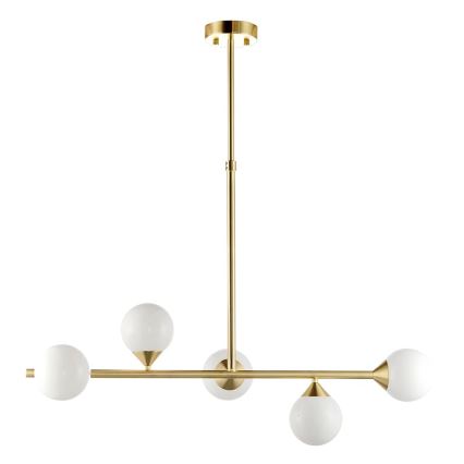 Endon 101347 - OTIS rod-mounted chandelier 5xG9/3W/230V gold