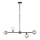 Endon 101348 - OTIS Rod-Mounted Chandelier 5xG9/3W/230V Black Chrome/Smoked Black