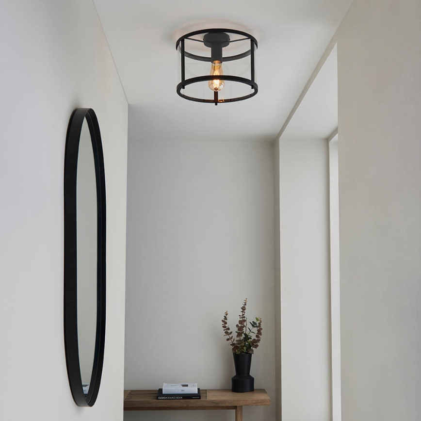 Endon 101540 - Ceiling light HOPTON 1xE27/10W/230V black
