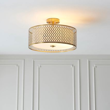 Endon 101568 - Surface-mounted chandelier CORDERO 3xE27/10W/230V gold