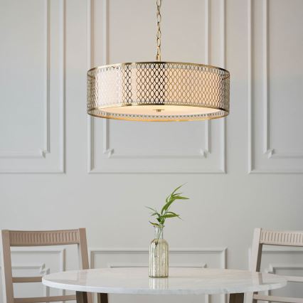 Endon 101569 - CORDERO chain-hung chandelier 3xE27/10W/230V, gold