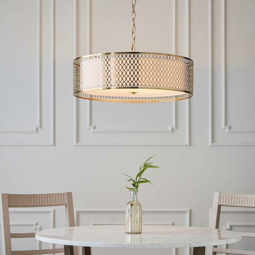 Endon 101569 - CORDERO chain-hung chandelier 3xE27/10W/230V, gold