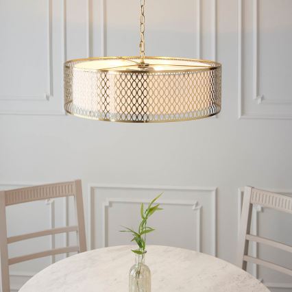 Endon 101569 - CORDERO chain-hung chandelier 3xE27/10W/230V, gold