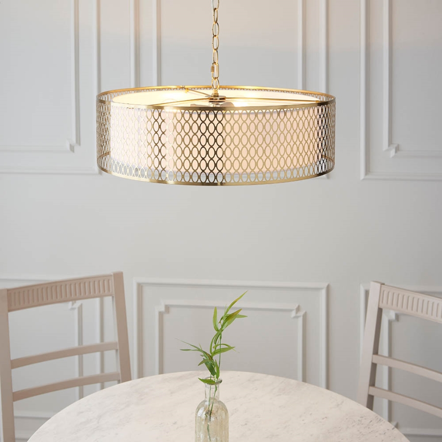 Endon 101569 - CORDERO chain-hung chandelier 3xE27/10W/230V, gold