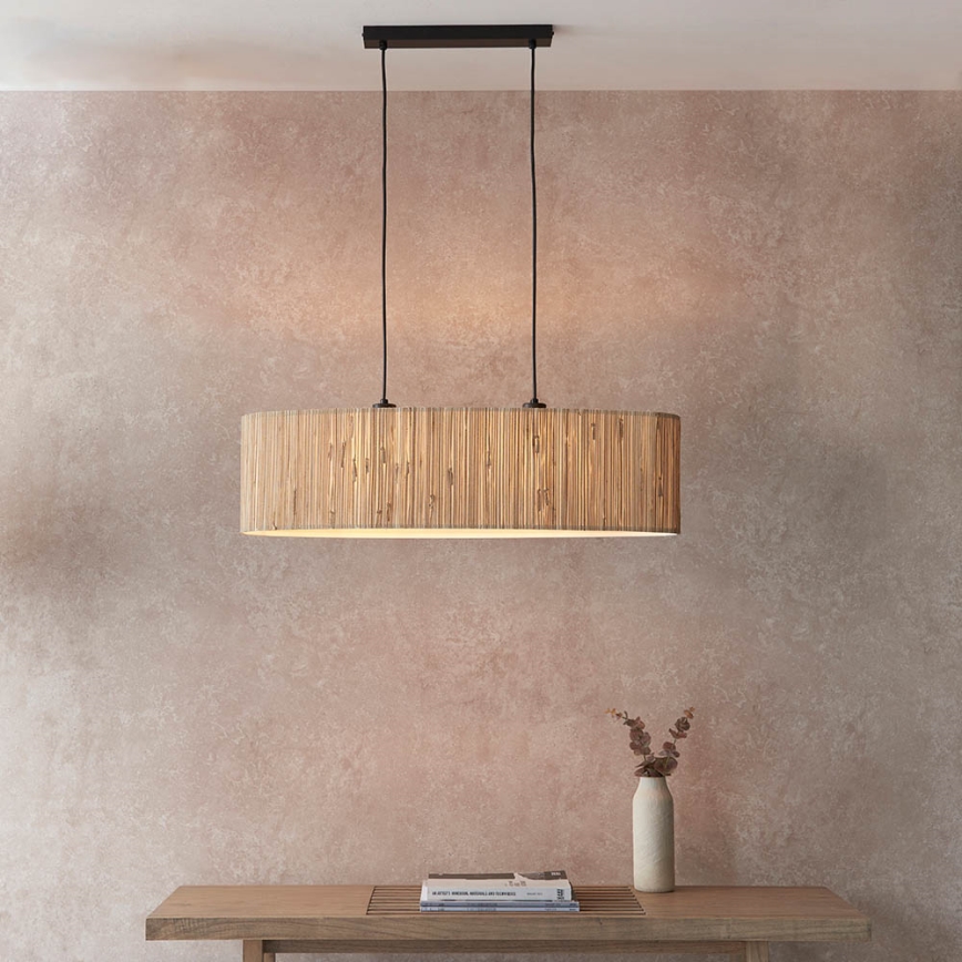 Endon 101692 - Chandelier on a string LONGSHORE 2xE27/10W/230V beige