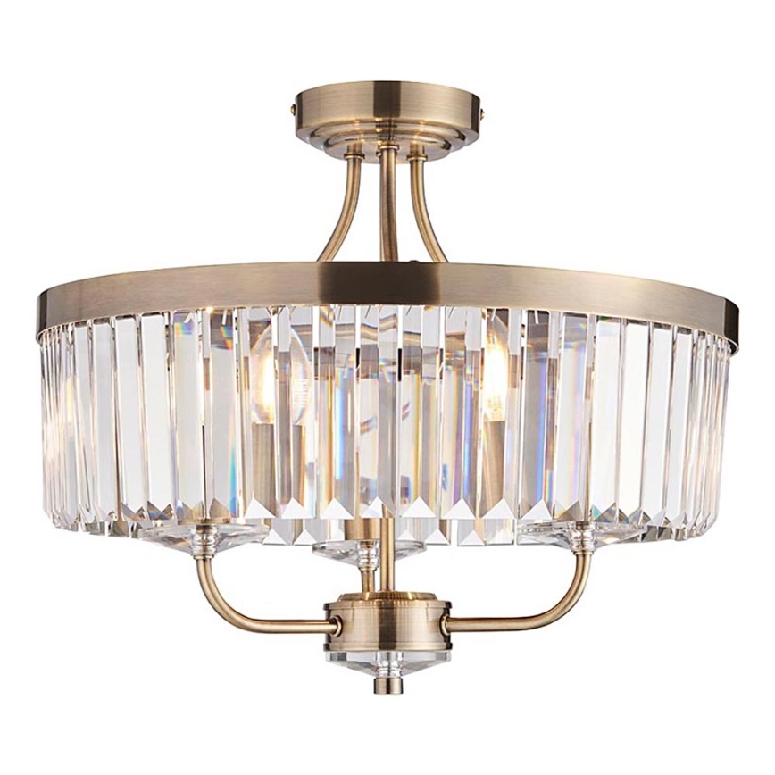 Endon 102506 - Surface-mounted chandelier CHESTERFIELD 3xE14/6W/230V d. 45 cm brass