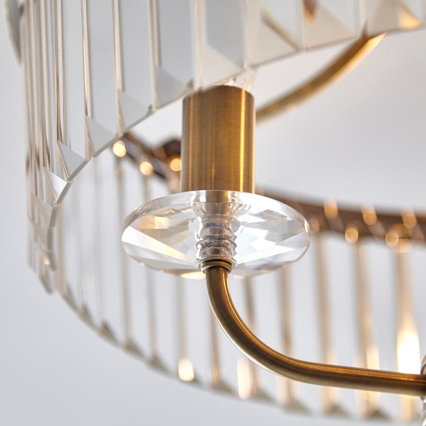 Endon 102506 - Surface-mounted chandelier CHESTERFIELD 3xE14/6W/230V d. 45 cm brass