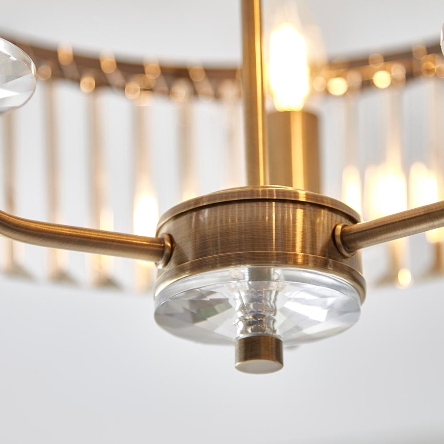 Endon 102506 - Surface-mounted chandelier CHESTERFIELD 3xE14/6W/230V d. 45 cm brass
