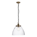 Endon 102926 - Chandelier on a chain HANSEN 1xE27/10W/230V brass