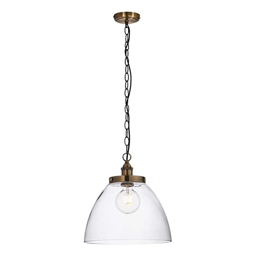 Endon 102926 - Chandelier on a chain HANSEN 1xE27/10W/230V brass