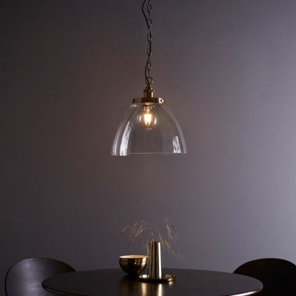 Endon 102926 - Chandelier on a chain HANSEN 1xE27/10W/230V brass