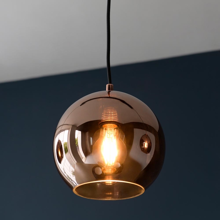 Endon 102929 - Chandelier on a string BOLI 3xE27/10W/230V black/smoky brown
