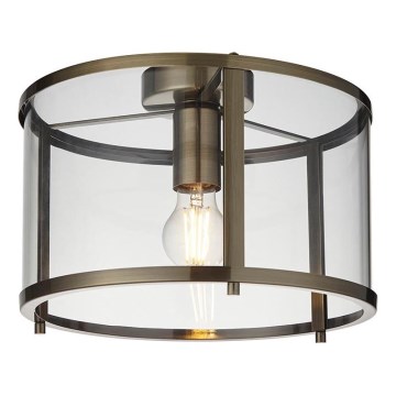 Endon 103112 - HOPTON Ceiling Light 1xE27/10W/230V Matte Chrome
