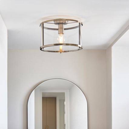 Endon 103112 - HOPTON Ceiling Light 1xE27/10W/230V Matte Chrome