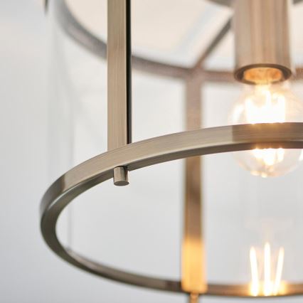 Endon 103112 - HOPTON Ceiling Light 1xE27/10W/230V Matte Chrome