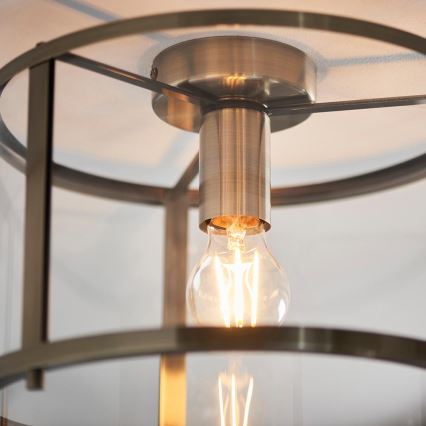 Endon 103112 - HOPTON Ceiling Light 1xE27/10W/230V Matte Chrome