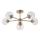 Endon 103171 - Chandelier on a pole ALLEGRA 6xE14/7W/230V brass/clear
