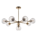 Endon 103172 - Chandelier on a pole ALLEGRA 8xE14/7W/230V brass/clear