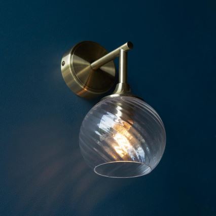 Endon 103173 - Wall light ALLEGRA 1xE14/7W/230V brass/clear
