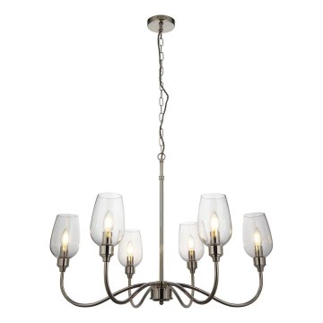 Endon 103315 - Chain-hung chandelier 6xE14/6W/230V polished chrome