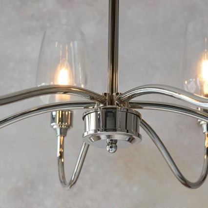 Endon 103315 - Chain-hung chandelier 6xE14/6W/230V polished chrome