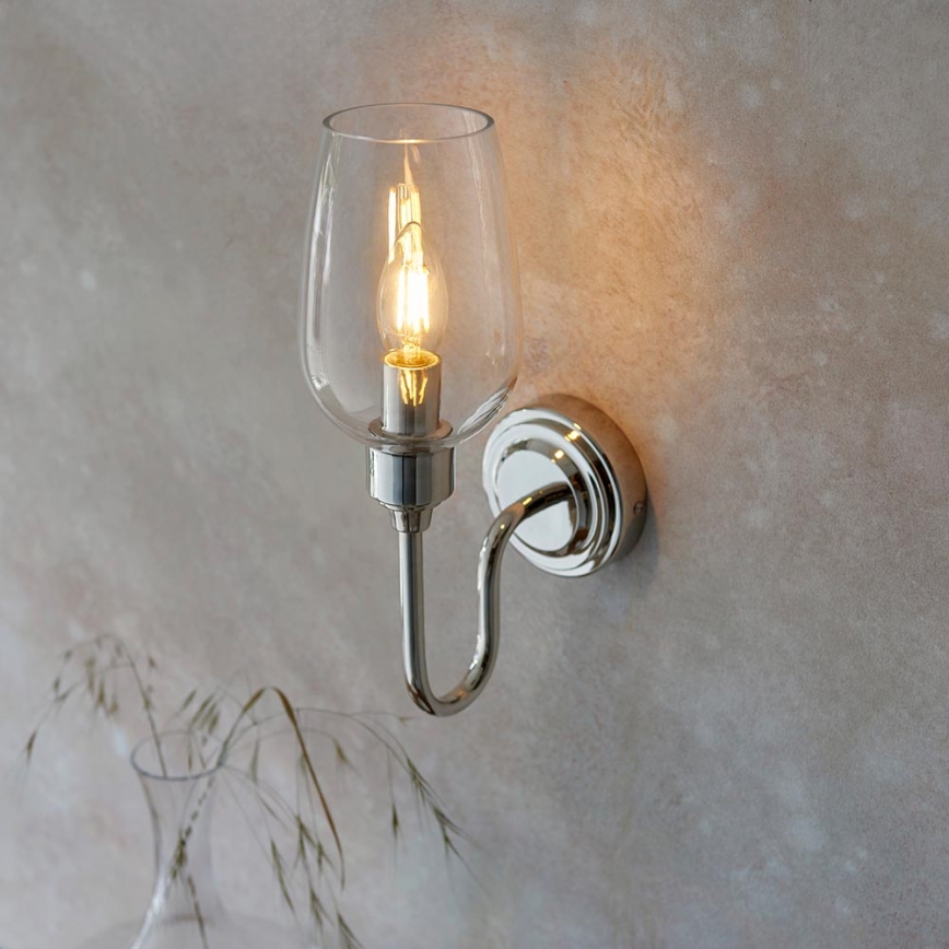 Endon 103316 - STOURTON Wall Light 1xE14/6W/230V Polished Chrome
