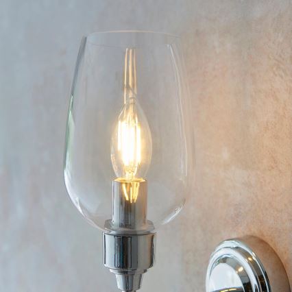 Endon 103316 - STOURTON Wall Light 1xE14/6W/230V Polished Chrome