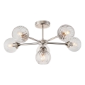 Endon 104050 - Chandelier on a pole ALLEGRA 6xE14/7W/230V shiny chrome/clear