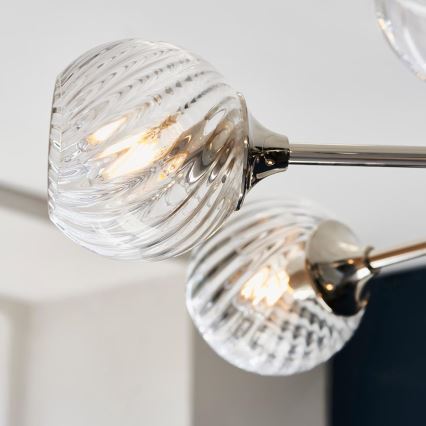 Endon 104051 - ALLEGRA Rod Chandelier 8xE14/7W/230V Polished Chrome