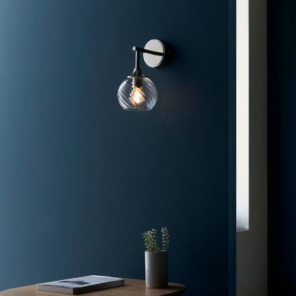 Endon 104052 - ALLEGRA Wall Light 1xE14/7W/230V Polished Chrome