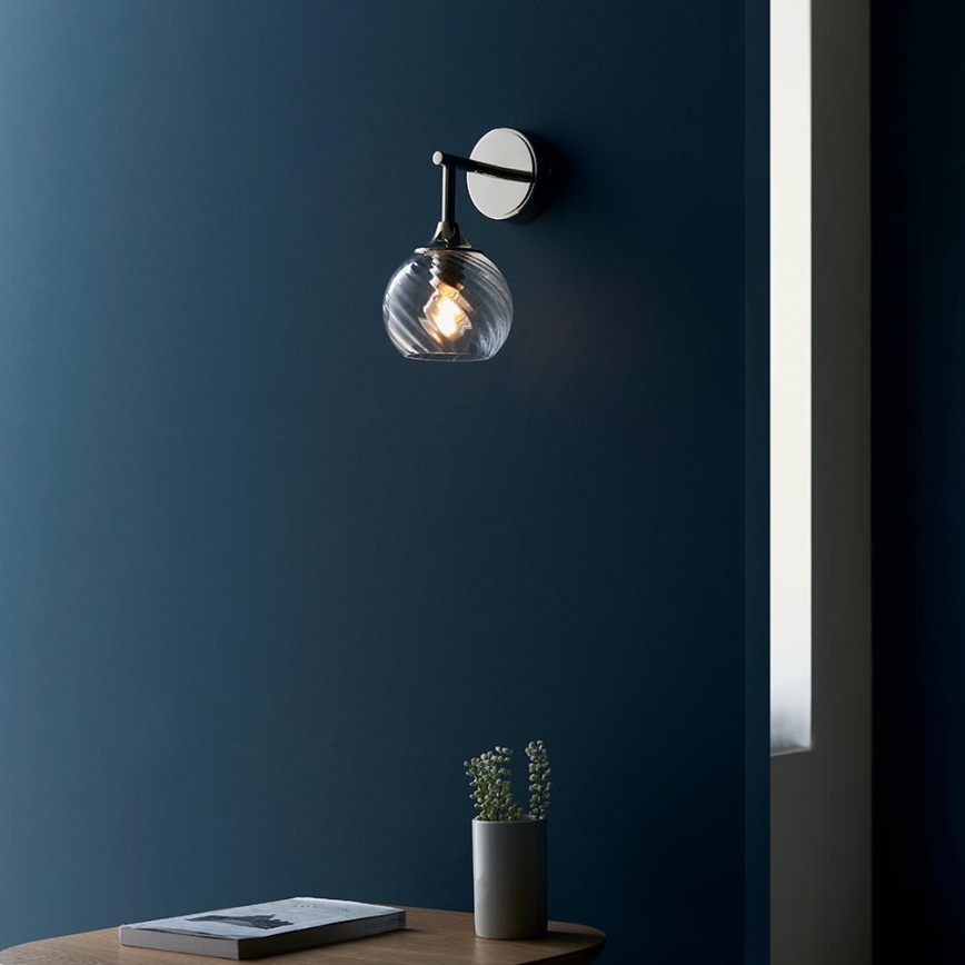 Endon 104052 - ALLEGRA Wall Light 1xE14/7W/230V Polished Chrome