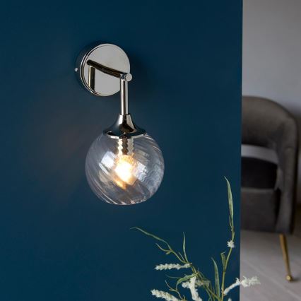 Endon 104052 - ALLEGRA Wall Light 1xE14/7W/230V Polished Chrome