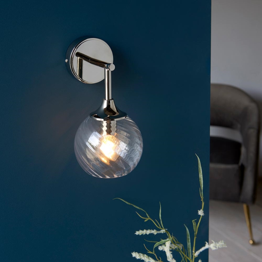 Endon 104052 - ALLEGRA Wall Light 1xE14/7W/230V Polished Chrome