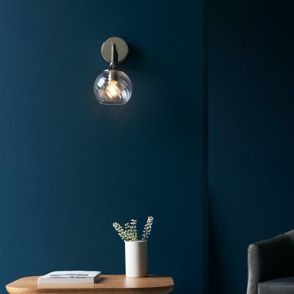 Endon 104052 - ALLEGRA Wall Light 1xE14/7W/230V Polished Chrome