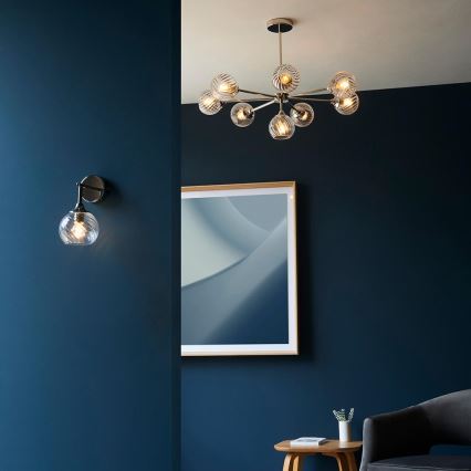 Endon 104052 - ALLEGRA Wall Light 1xE14/7W/230V Polished Chrome