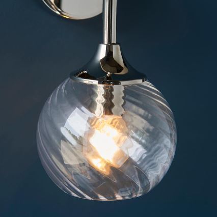 Endon 104052 - ALLEGRA Wall Light 1xE14/7W/230V Polished Chrome