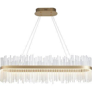 Endon 104082 - ADRIEL dimmable LED pendant on cable, 47W/230V, 3000K, gold/clear