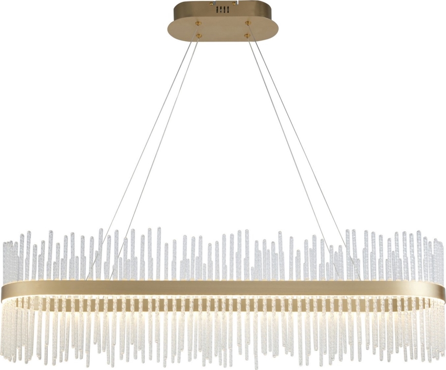 Endon 104082 - ADRIEL dimmable LED pendant on cable, 47W/230V, 3000K, gold/clear