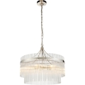 Endon 104112 - Chain-hung chandelier MARIETTA 5xE14/7W/230V polished chrome/clear