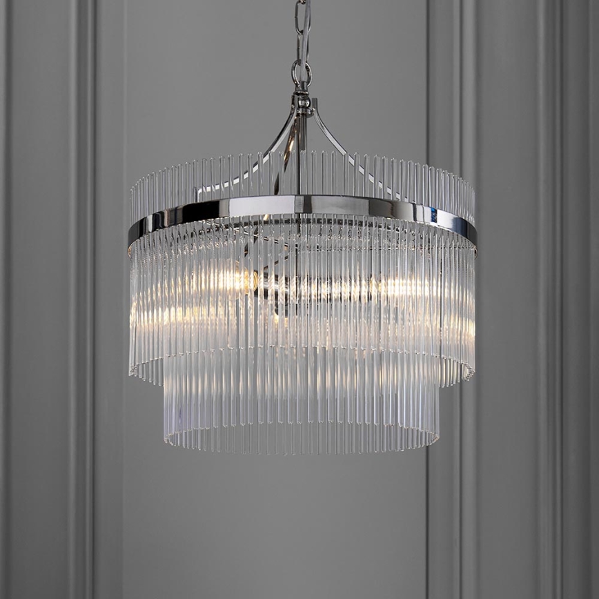 Endon 104113 - MARIETTA Chain-hung chandelier 3xE14/7W/230V Polished chrome