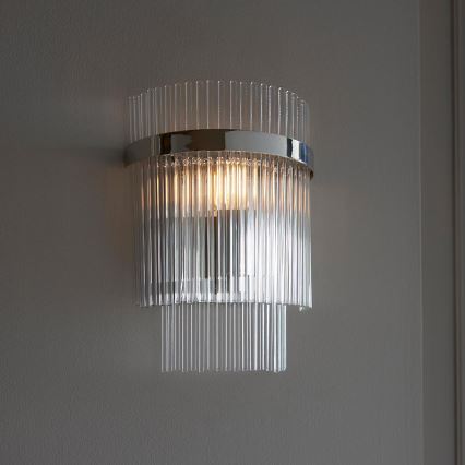Endon 104114 - Wall light MARIETTA 1xE14/6W/230V shiny chrome/clear