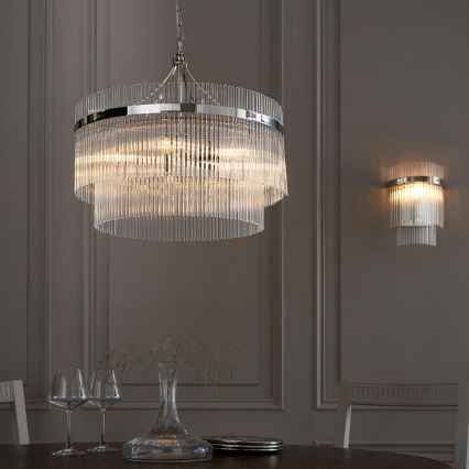 Endon 104114 - Wall light MARIETTA 1xE14/6W/230V shiny chrome/clear
